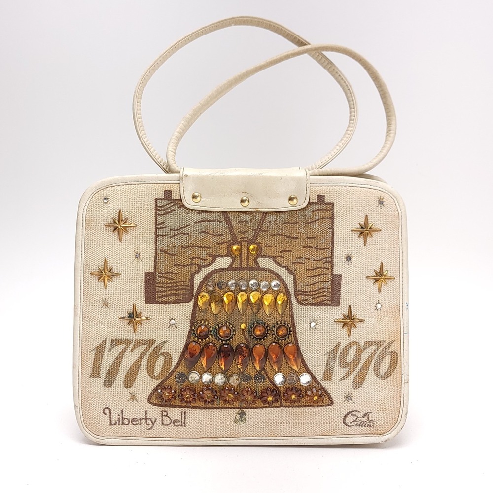 Enid Collins Of Texas Vintage 1960s Purse Bag‎ LIBERTY BELL Genuine Handbag